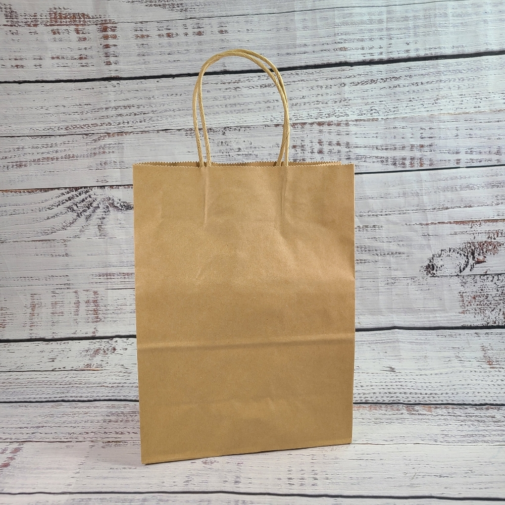 Brown Paper Gift Bag 8 × 4.5 ×10.5 50 Bags